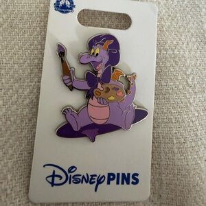 Disney Figment painter Purple and Orange Pin